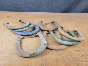 Lot of (10) Assorted Pitching Horseshoes