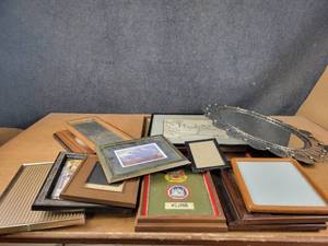 Large Lot of Assorted Frames, Prints and Mirrors - NO SHIPPING