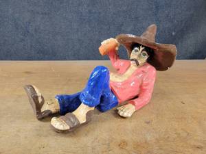 LEOS Mexico Folk Art Papier Mache Figure - About 18 Long