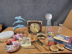 Large Lot of Collectables and More - Terry Redlin Book, Clever, Knife, Precious Moments, Windmill and More - NO SHIPPING