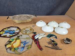 Suncatchers, Vintage White Glass Shades and More - NO SHIPPING
