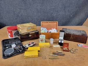 Jewelry  Keepsake Boxes, Pocket Knives, Photo Slides, Watch and More