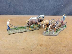 Danbury Mint Turning the Soil and Tending the Crops - About 17 Long each