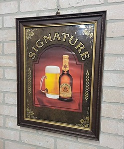 lot 202 image: Stroh Signature Beer Mirror - 21 x 16