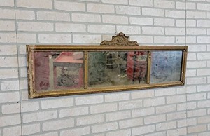 lot 28 image: Antique Mirror - About 45 X 16 - NO SHIPPING