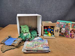 lot 84 image: Large Lot of Legos, Duplo and Mega Blocks