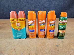 lot 86 image: (6) NEW OFF & Cutter Insect Repellents - NO SHIPPING