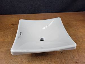 lot 141 image: KOHLER Cast Iron Enameled Bathroom Sink - Overall about 18 x 15 x 7 - NO SHIPPING