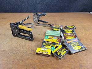 lot 219 image: Lot of (3) Staple Guns and Lots of Staples
