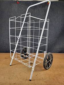 lot 223 image: Folding Grocery Cart - NO SHIPPING
