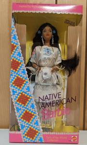 lot 15 image: Vintage 1992 Special Edition Barbie Native American Doll-Like NEW In Original Box