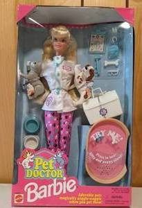 lot 16 image: Vintage 1996 Barbie Pet Doctor Doll-Like NEW In Original Box