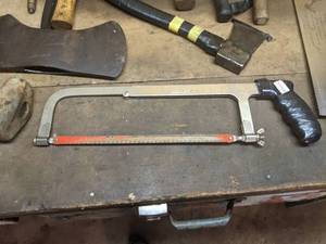 lot 31 image: Assorted Vintage Tools- Saws, Hammers, Axes, And More