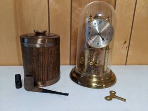 lot 104 image: Vintage Schatz Germany Anniversary 400 Day Clock August 1949 ($110)