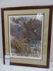 1983 Flushed from the WoodsPheasants, (Wayne Meineke), 34x28, 418700