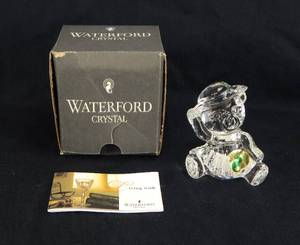 lot 30 image: Waterford Crystal Lady Bear Figurine in Box