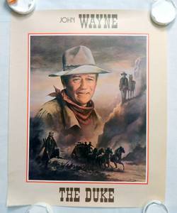 lot 82 image: Vintage 1983 John Wayne The Duke Poster by Ron Parker