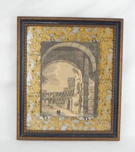 lot 24 image: Vintage Framed Luigi Rossini Etching-Engraving