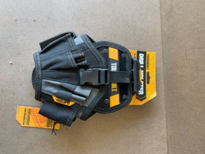 TOUGHBUILT 13-Pocket Large Drill Holster in Black with integrated ClipTech Hub and robust No-Snag Hidden-Seam construction