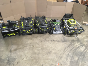 Lot of Ryobi Lawn Mowers Customer Returns See Terms on Auction
