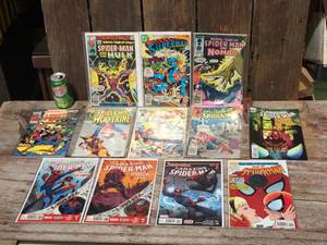 lot 8 image: Vintage Superman - Spiderman Comic Books