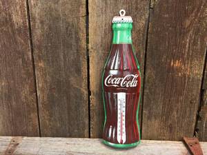 lot 108 image: Vintage Coca Cola Metal Thermometer - 1950s