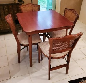 lot 60 image: Folding Table and Chair Set
