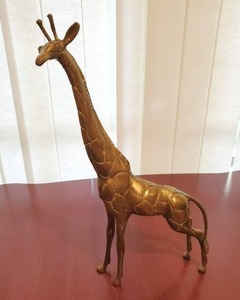 lot 205 image: Brass Giraffe