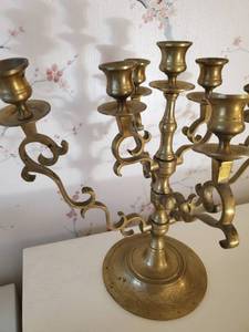 lot 191 image: Large Brass Candelabra