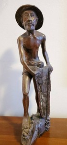 lot 319 image: Hand carved Wood Sculpture