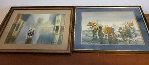 lot 332 image: Pair of Asian Style Artwork