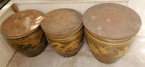 lot 333 image: Set of Large Asian Style Planters