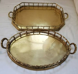 lot 355 image: Two Brass Trays