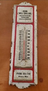 lot 411 image: Vintage Born Well Drilling Thermometer