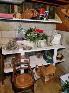 lot 413 image: Contents of Basement Shelves