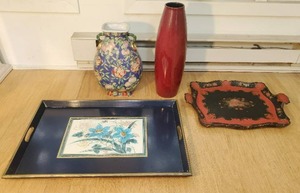 lot 105 image: Collection of Vases and Trays