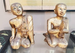 lot 106 image: Pair of Asian style Buddha Statues