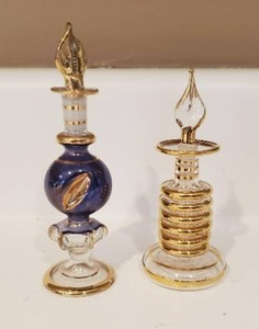 lot 135 image: Two Glass Perfume Bottles
