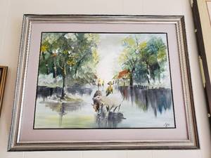 lot 159 image: Framed Original Painting