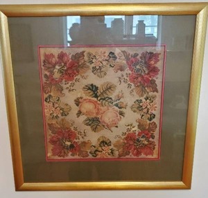 lot 279 image: Framed Needlework with Beads