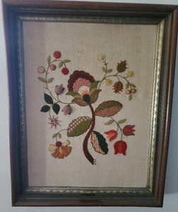 lot 283 image: Framed Embroidered Piece