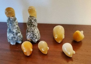 lot 372 image: Collection of Stone Figurines