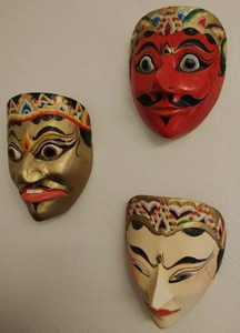 lot 301 image: Three Asian Style Masks