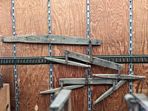 lot 58 image: Lot of (3) Antique Wood Eveners - NO SHIPPING