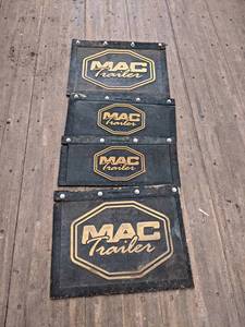 lot 74 image: (4) MAC Trailers Mud Flaps - (2) 24 x 11 and (2) 24 x 18 - NO SHIPPING