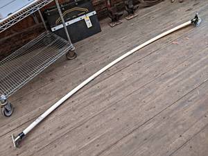 lot 79 image: New Grain Trailer Bow w Mounts - Bow is Plastic - About 97 from Bracket to Bracket - NO SHIPPING