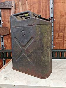 lot 80 image: Vintage Jerry Gas Can - NO SHIPPING
