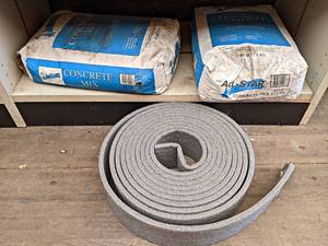 lot 86 image: (2) New 60LB Bags of Concrete Mix and More - NO SHIPPING
