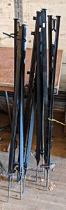 lot 138 image: (10) 48 Garden Fence Posts - Plastic w Steel Tips - NO SHIPPING