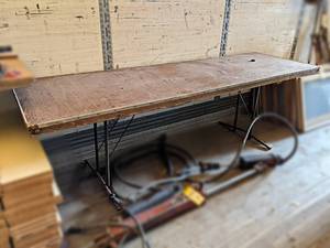 lot 150 image: Folding Table - About 96 x 30 x 30 - NO SHIPPING